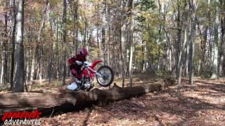 Another day, another log hop on crf250x