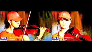 Kaori Marikawa on Fox News 2020-08-17 -Talented Troy teen performs violin concerts on the water