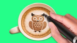 28 WAYS TO RELAX IN YOUR KITCHEN || Satisfying Coffee Drawing Hacks and Sweets Hacks