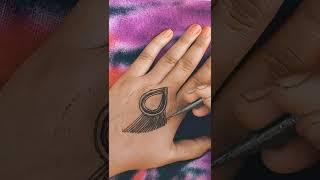 short mehndi Pankh #neha gautam mehndi artist designs #easy video #short video