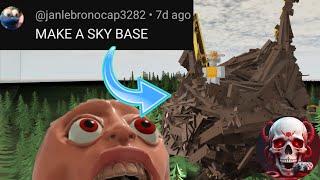 We Built a SKY BASE in GEF on Roblox