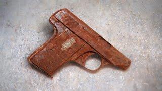 Restoration of .25 ACP Pistol: left to rot in a flooded garage