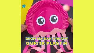 DIY MAINAN PLASTIK GURITA #Shorts #parenting #anak