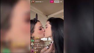 Malu Trevejo getting litt on private yacht IG LIVE