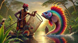 The Greedy Fisherman and the Princess Fish - An African folktale  stories