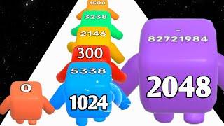 Level Up Numbers vs Long Neck Run - Level Up Number (ASMR, Max Level) New Update