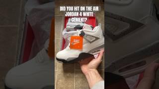 DID YOU HIT ON THE AIR JORDAN 4 ‘WHITE CEMENT’ #snkrs #airjordan4 #aj4whitecement #sneakerinfo