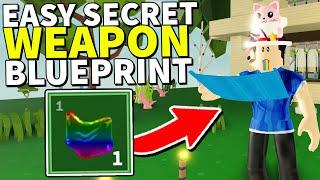 EASY WAY To get a FREE SECRET BLUEPRINT WEAPON In Roblox Skyblock / Islands Roblox