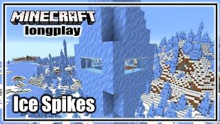 Building All Biome Starter Houses: Ice Spikes | Minecraft Relaxing Long Play