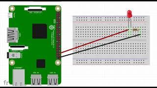 Raspberry Pi 4 + Scratch 3 + GPIO = LED Blinking