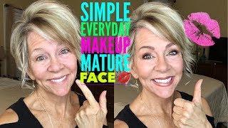Simple Everyday Makeup Mature Face :)