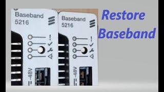 How to restore and integrate Baseband with CV BU