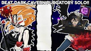 How to Solo Purgatory Dark Cavern With ONLY *3 UNITS* [Anime Last Stand]