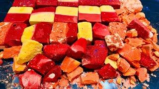 Fresh Crunchy Dyed ASMR Chalk Crush | Crispy Dyed Gym Chalk  Block | Sleep Aid Sounds