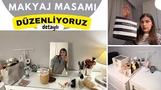 VLOG I makyaj masamı düzenliyoruz, makyaj koleksiyonum, yeni aldıklarımı beraber açıyoruz