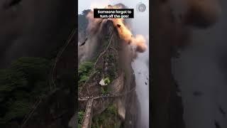 Unstoppable Destruction: A Mountain Torn Apart! #shorts