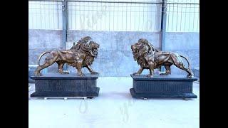 Popular Life-size Bronze Lion Statue for Sale