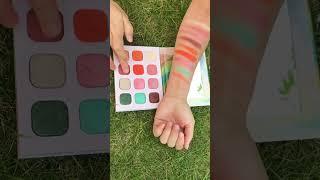 12 color square eye shadow test