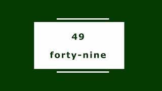 Number 49 (forty-nine) 4️⃣9️⃣ The Counting Channel ️