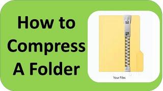 How to Compress a Folder Tutorial ~ Compressing Folder ~ Class 5 : Computer