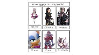 Six Character Voices Challenge  (2/2) - Luucarii