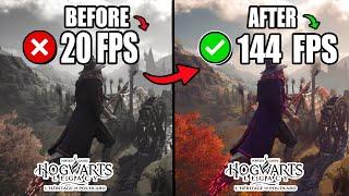 HOGWARTS LEGACY: BEST SETTINGS TO BOOST FPS AND FIX FPS DROPS / STUTTER  | Low-End PC️