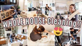 WHOLE HOUSE CLEAN WITH ME  Real Life Cleaning Routine :: Extreme Cleaning Motivation 2023