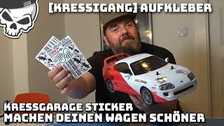 KRESSIGANG Aufkleber für 1/10 RC Modelle KG Unterstützer Sticker