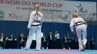 Pre-arranged Free Sparring, Senior Female, ITF World Cup 2016 - Budapest