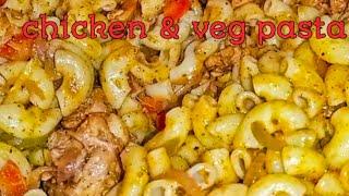 how to make Chicken and veg pasta|Cooking with Misha|