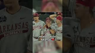 Arkansas players consoled each other after the loss to LSU 