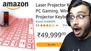 I BOUGHT THE MOST EXPENSIVE PROJECTOR KEYBOARD FROM AMAZON