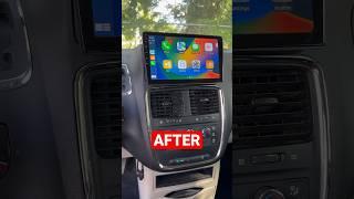 2013 Dodge Caravan 10” Radio Upgrade #applecarplay #dodge #caravan #reels #shorts #short #vanlife