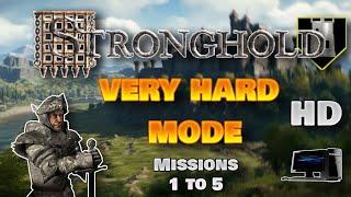 PC Longplay Stronghold HD Tutorial + Missions 1 to 5 #RetroPixelLongplay