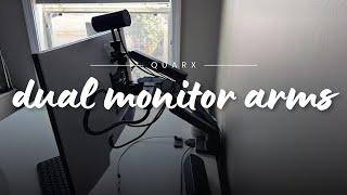 Why You Need Dual Monitor Arms and a Review of the Quarx Dual Monitor Arms