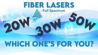 Fiber Laser Power Comparison (20W vs. 30W vs. 50W)