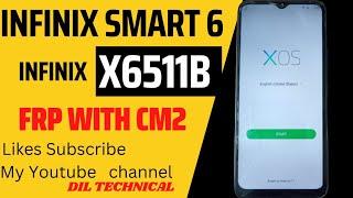 Infinix Smart 6 (X6511B) remove Frp with Cm2