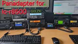 Malahit DSP2 as panadapter on Icom IC-R8500 and my shack rundown G0LZX..