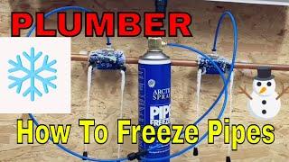 How To Freeze Pipes With Arctic Spray Pipe Freezer Pro Kit