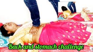 back and stomach trampling challenge//(request video)#funny video