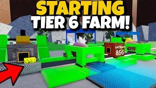 BUILDING MY NEW "TIER 6" FARM TO GET SUPER RICH! Factory Simulator Roblox