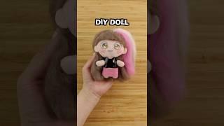 No-Sew DIY Chibi Doll! #cute #satisfying #diy #craft #doll #kawaii #japan #art #crafts #handmade