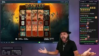 ROSHTEIN BIG WIN ON WANTED DEAD OR A WILD 1500x VS VS VS