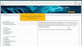 An introduction to using Fantastico in cPanel by iPwebGroup.com