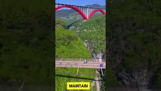 China's Most Terrifying Suspended Iron Chain Bridge Will Test Your Courage#shortsfeed #shortsviral