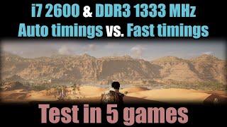 Auto Timings vs. Fast Timings (i7 2600, DDR3 1333 MHz)