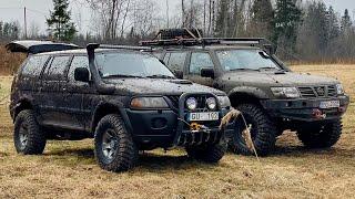 Patrol Y61 vs Pajero Sport - Поехали на пикник, а занесло в ГРЯЗЬ - Трепадоры 37” | Latvian Offroad