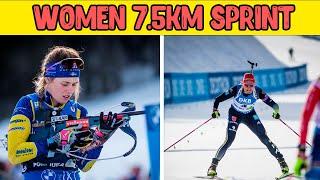 WOMEN 7.5KM SPRINT ANTHOLZ Biathlon World Cup 2023 Results