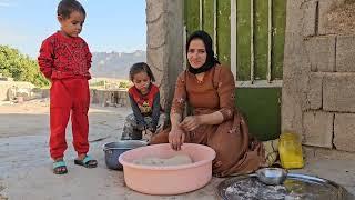 Local breads: baking bread by Narges and Zahra #ghazal_2000 #nomad