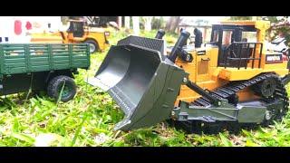 Huina RC 1569 Rc Bulldozer 2021 better than huina 1567??!, Unbox, First Test, Challenges test!!